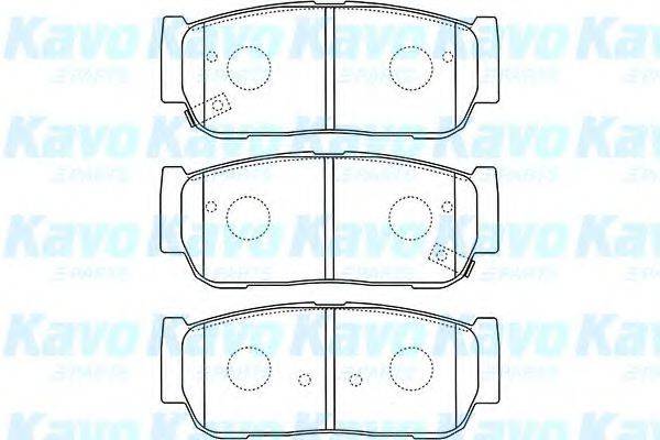 KAVO PARTS BP4019 Комплект гальмівних колодок, дискове гальмо