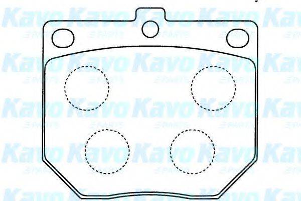 KAVO PARTS BP6585 Комплект гальмівних колодок, дискове гальмо