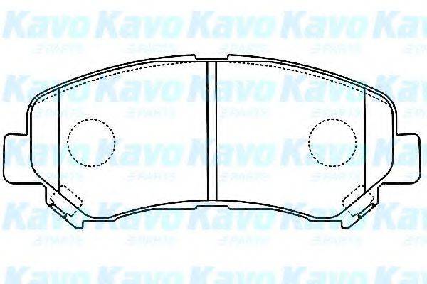 KAVO PARTS BP6600 Комплект гальмівних колодок, дискове гальмо