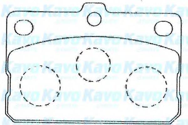 KAVO PARTS BP9091 Комплект гальмівних колодок, дискове гальмо