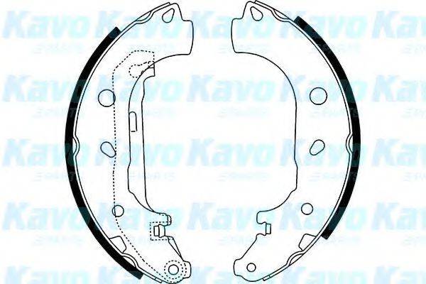 KAVO PARTS BS5433 Комплект гальмівних колодок