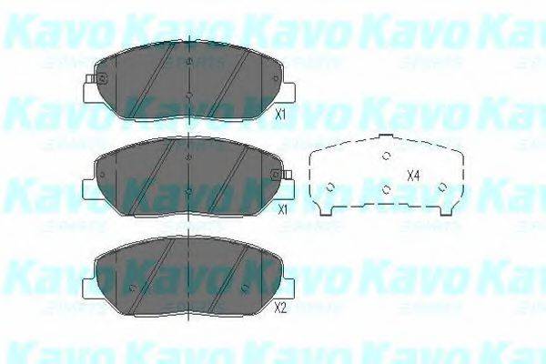 KAVO PARTS KBP3023 Комплект гальмівних колодок, дискове гальмо