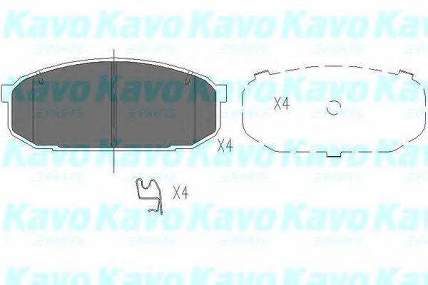 KAVO PARTS KBP4528 Комплект гальмівних колодок, дискове гальмо