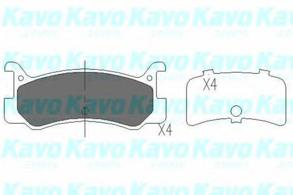 KAVO PARTS KBP4535 Комплект гальмівних колодок, дискове гальмо