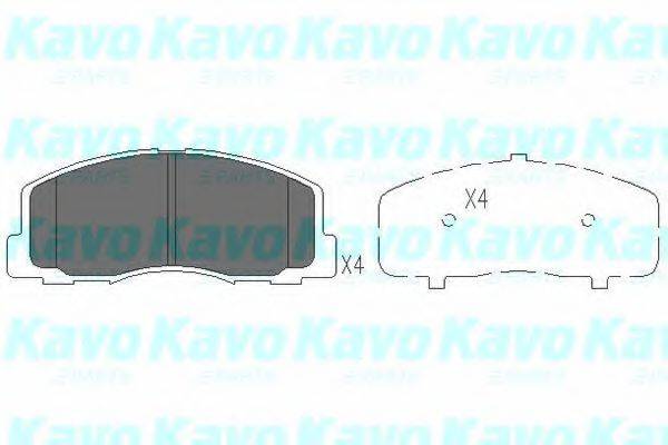 KAVO PARTS KBP5523 Комплект гальмівних колодок, дискове гальмо