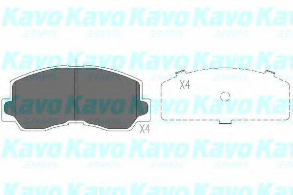 KAVO PARTS KBP5532 Комплект гальмівних колодок, дискове гальмо