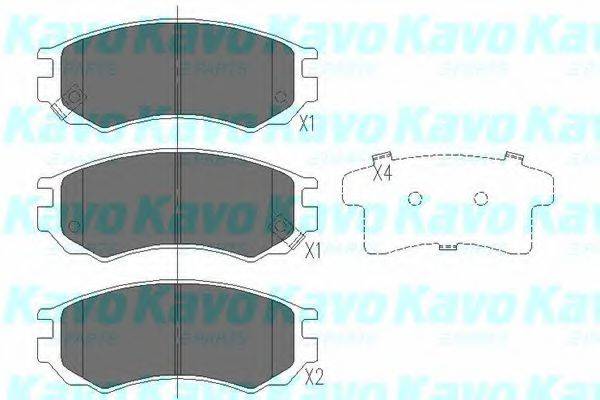 KAVO PARTS KBP6531 Комплект гальмівних колодок, дискове гальмо