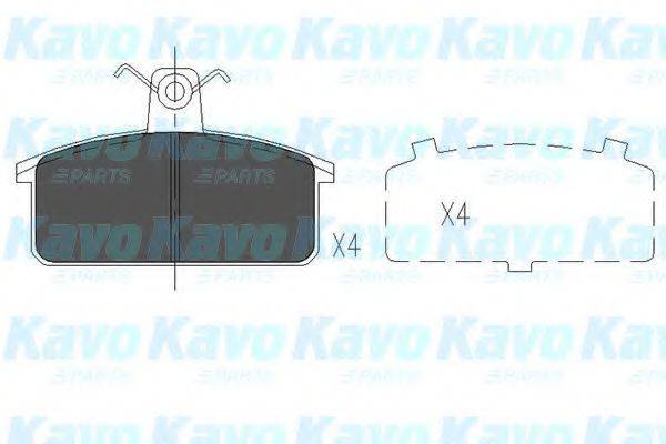 KAVO PARTS KBP8524 Комплект гальмівних колодок, дискове гальмо