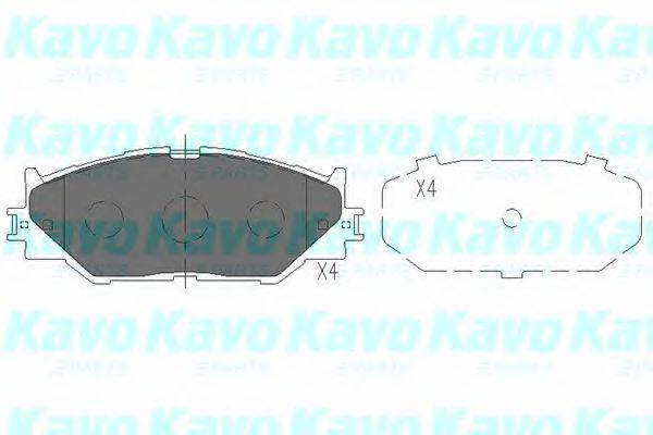 KAVO PARTS KBP9094 Комплект гальмівних колодок, дискове гальмо