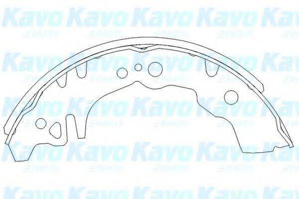 KAVO PARTS KBS1903 Комплект гальмівних колодок