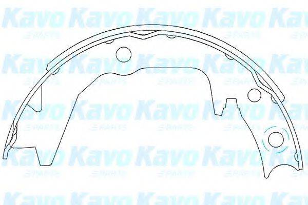 KAVO PARTS KBS6404 Комплект гальмівних колодок