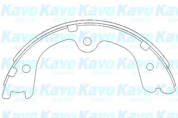 KAVO PARTS KBS7404 Комплект гальмівних колодок