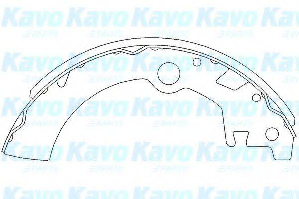 KAVO PARTS KBS8903 Комплект гальмівних колодок