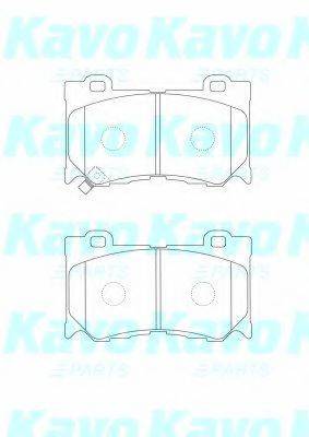 KAVO PARTS BP6606 Комплект гальмівних колодок, дискове гальмо