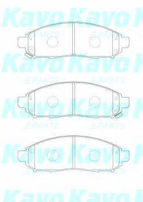 KAVO PARTS BP6620 Комплект гальмівних колодок, дискове гальмо