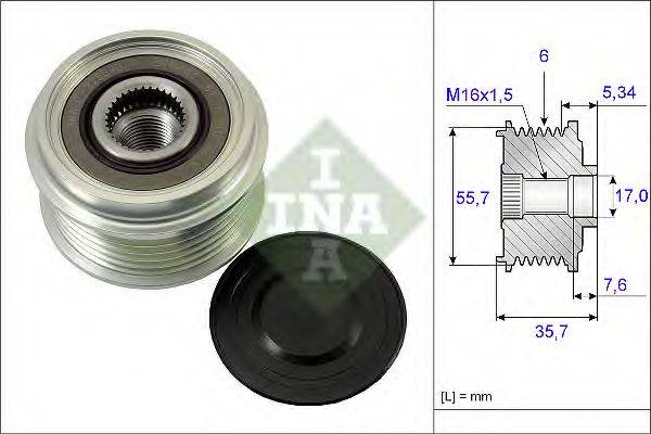 INA 535007710 Механізм вільного ходу генератора