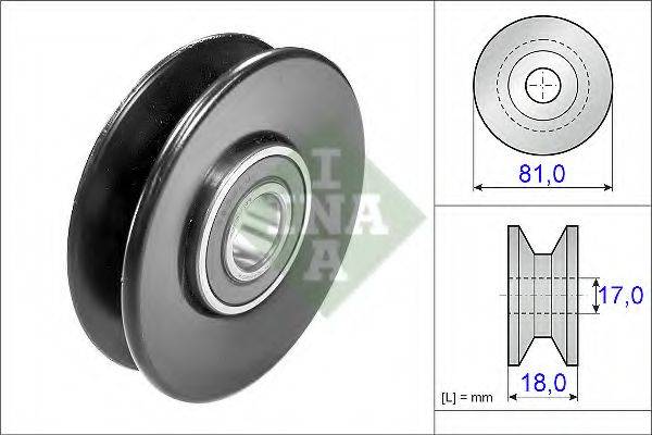 INA 532028020 Паразитний / Ведучий ролик, клиновий ремінь