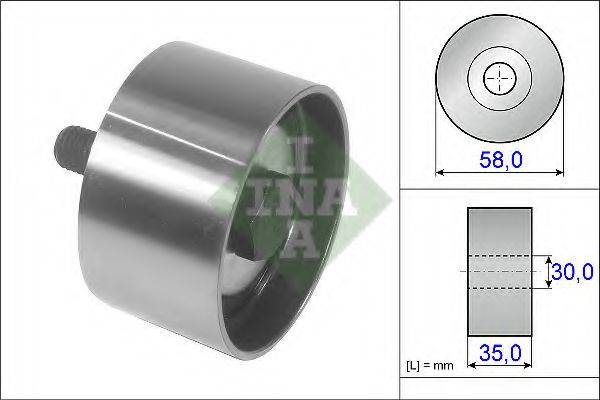 INA 532049810 Паразитний / провідний ролик, полікліновий ремінь
