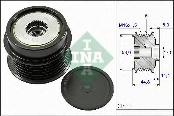 INA 535027110 Механізм вільного ходу генератора