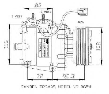 NRF 32072G Компресор, кондиціонер