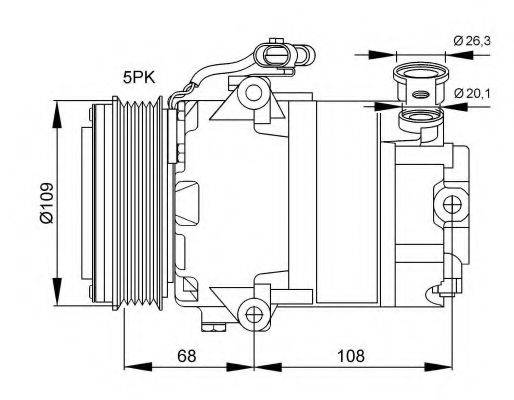 NRF 32083G Компресор, кондиціонер