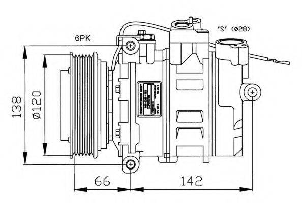 NRF 32177G Компресор, кондиціонер