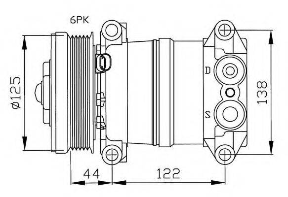 NRF 32202G Компресор, кондиціонер