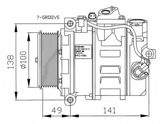 NRF 32216G Компресор, кондиціонер