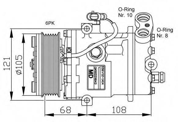 NRF 32232G Компресор, кондиціонер