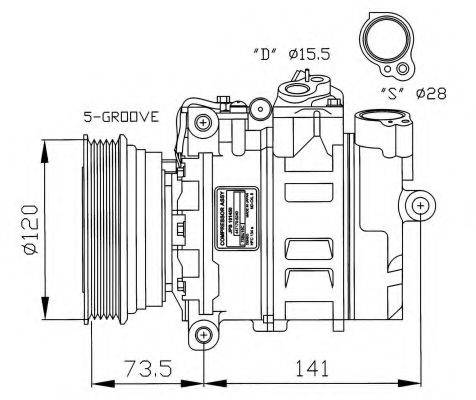 NRF 32261G Компресор, кондиціонер