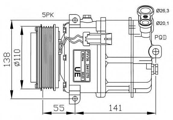 NRF 32312G Компресор, кондиціонер