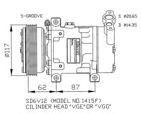 NRF 32431G Компресор, кондиціонер