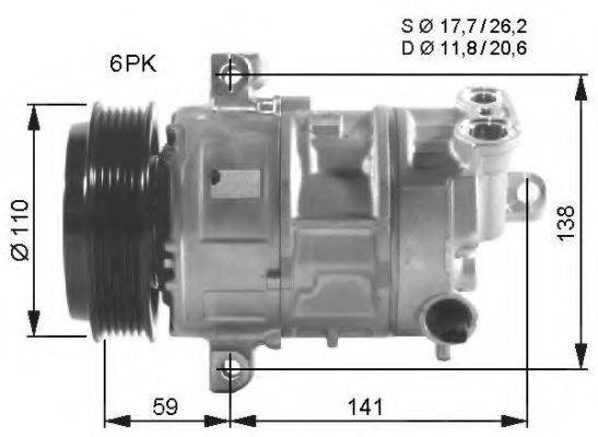 NRF 32544G Компресор, кондиціонер