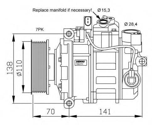 NRF 32613G Компресор, кондиціонер