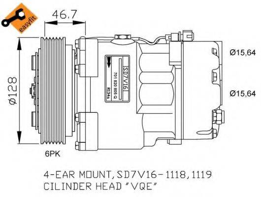 NRF 32680G Компресор, кондиціонер