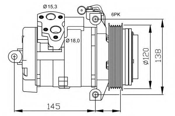 NRF 32698G Компресор, кондиціонер