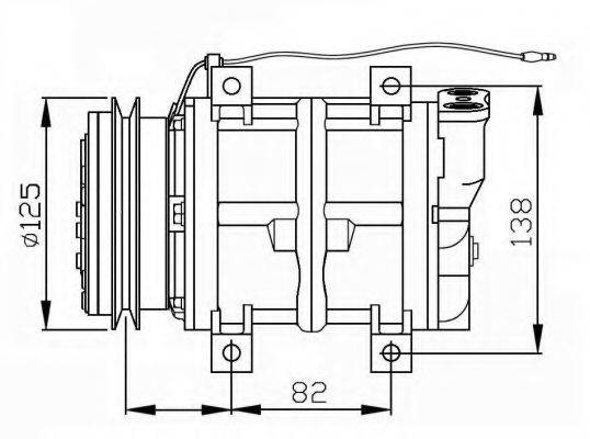 NRF 32745G Компресор, кондиціонер