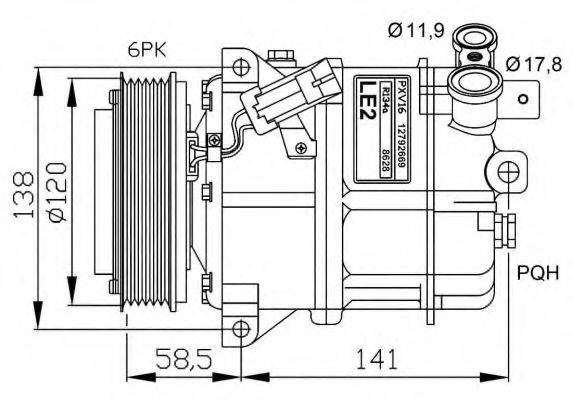 NRF 32774G Компресор, кондиціонер