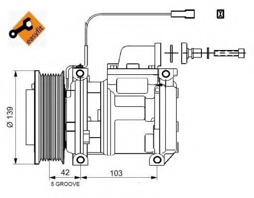 NRF 32824 Компресор, кондиціонер