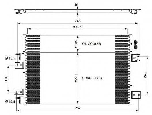 NRF 350031 Конденсатор, кондиціонер