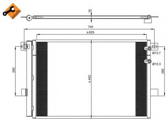 NRF 350041 Конденсатор, кондиціонер