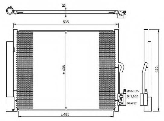 NRF 350053 Конденсатор, кондиціонер