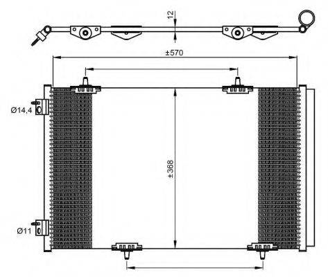 NRF 350066 Конденсатор, кондиціонер