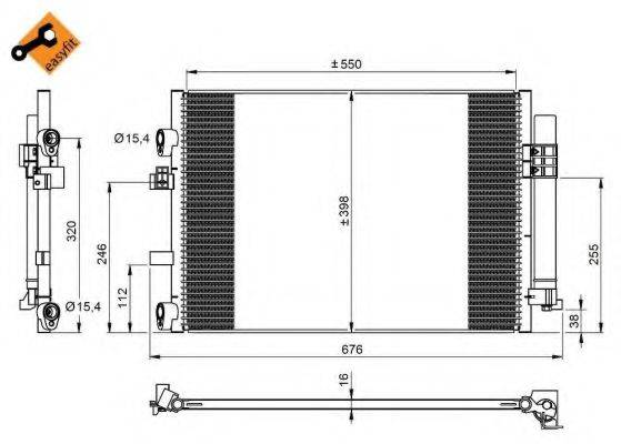 NRF 350209 Конденсатор, кондиціонер