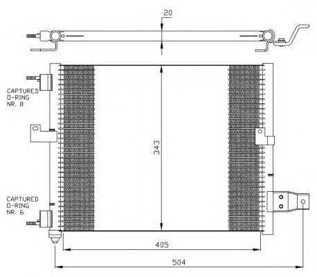 NRF 35360 Конденсатор, кондиціонер