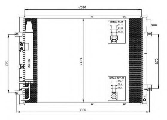 NRF 35515 Конденсатор, кондиціонер