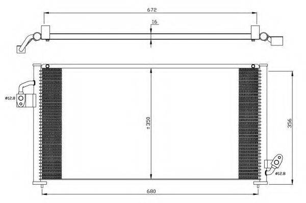 NRF 35523 Конденсатор, кондиціонер