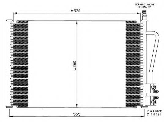 NRF 35524 Конденсатор, кондиціонер