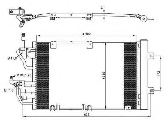 NRF 35633 Конденсатор, кондиціонер