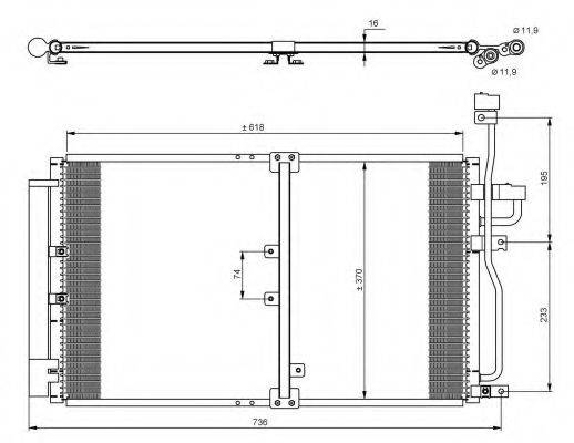 NRF 35797 Конденсатор, кондиціонер